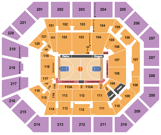Matthew Knight Arena Seating Chart
